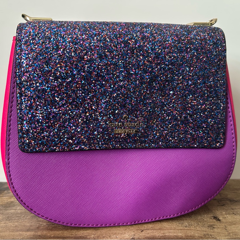 Kate Spade Multicolor Glitter and Pink Bag